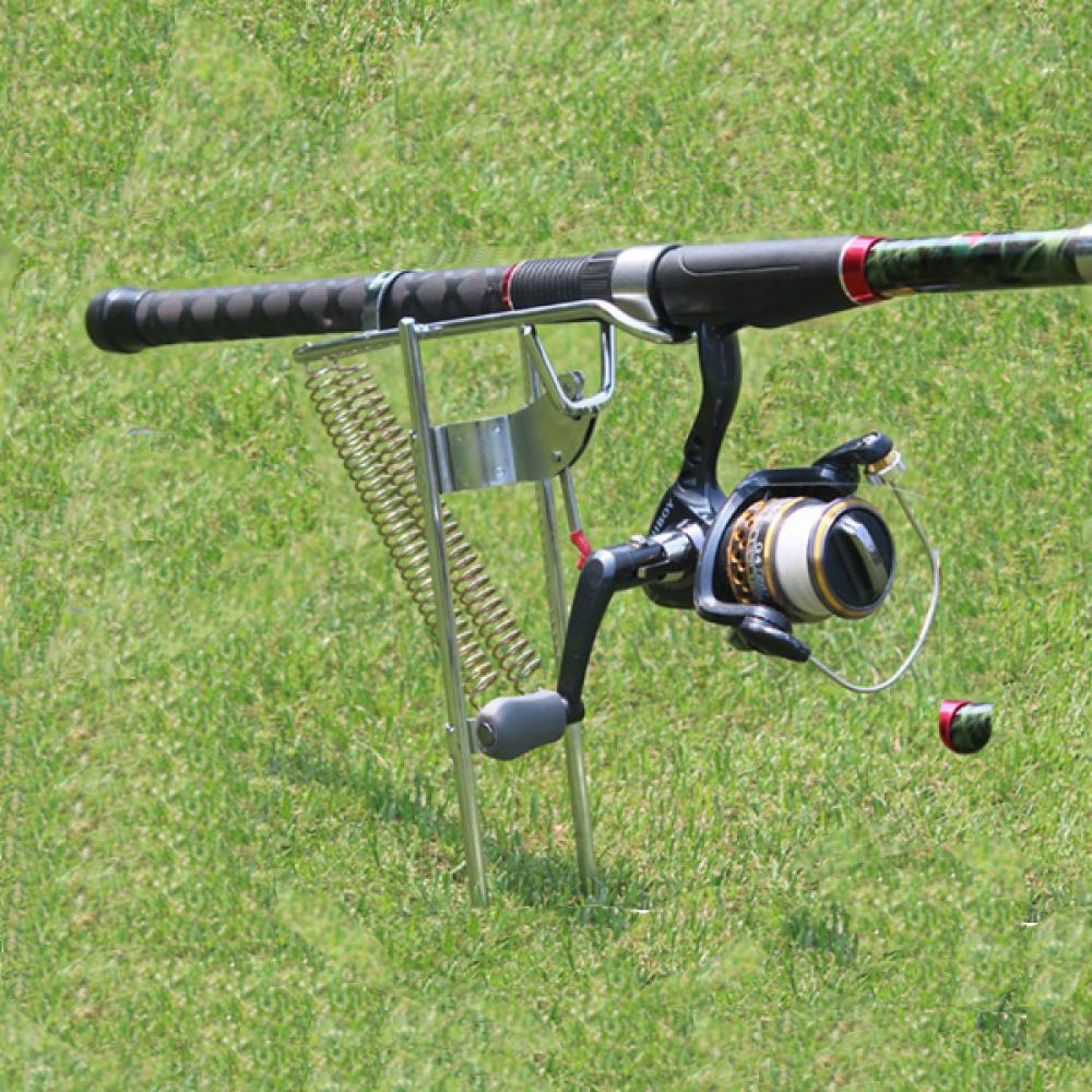 Double Spring Fishing Stand Bracket Fishing Rod Pole Stand
