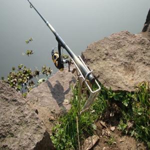 Double Spring Fishing Stand Bracket Fishing Rod Pole Stand