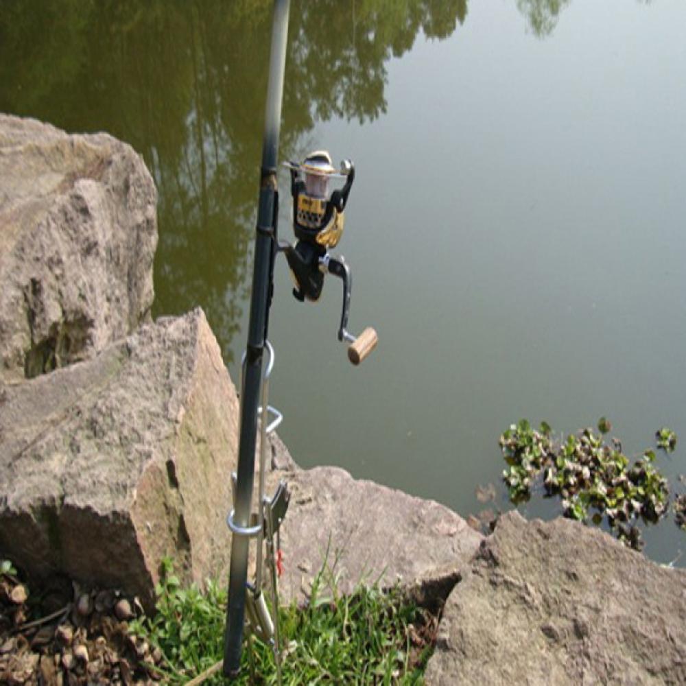 Double Spring Fishing Stand Bracket Fishing Rod Pole Stand