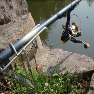 Double Spring Fishing Stand Bracket Fishing Rod Pole Stand