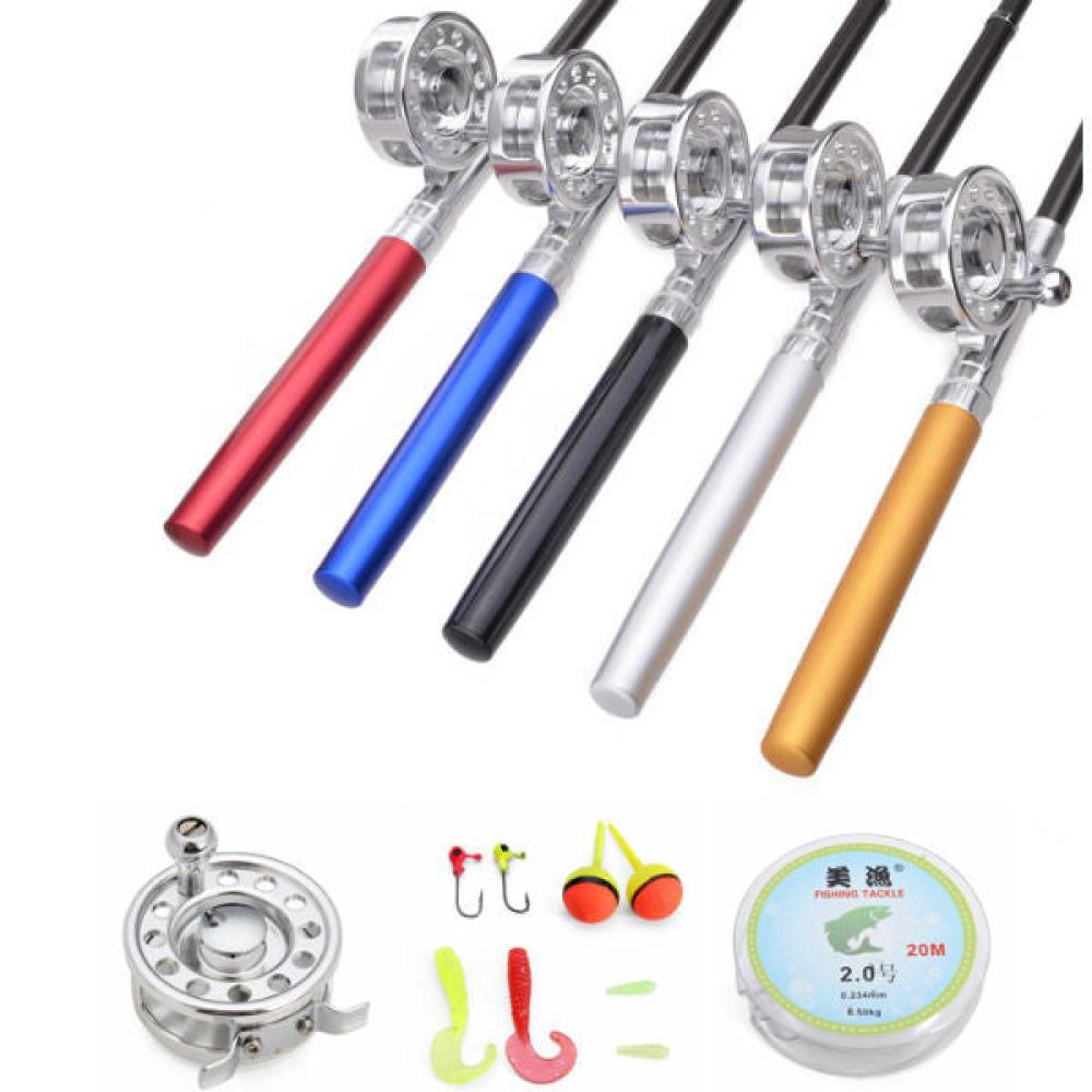 Mini Pen Fly Fishing Rod Portable Pocket Aluminum Alloy