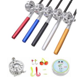 Mini Pen Fly Fishing Rod Portable Pocket Aluminum Alloy