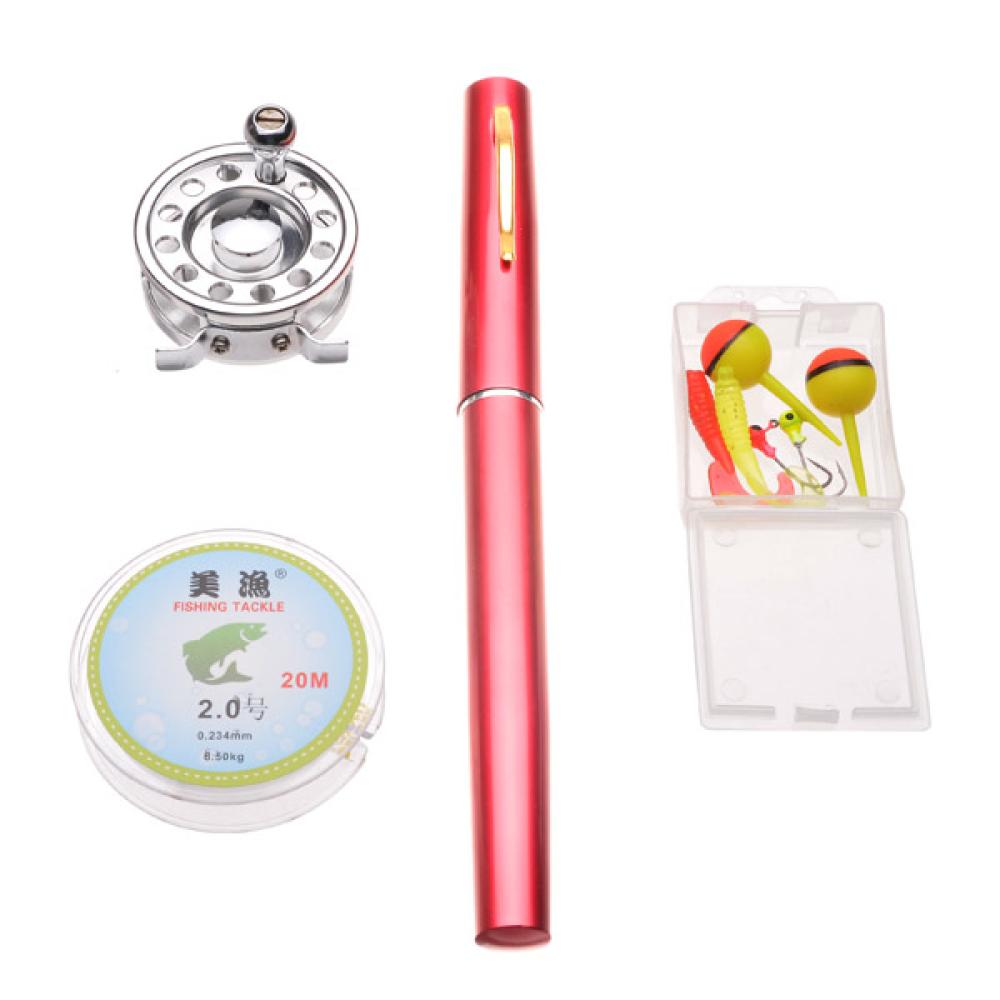 Mini Pen Fly Fishing Rod Portable Pocket Aluminum Alloy