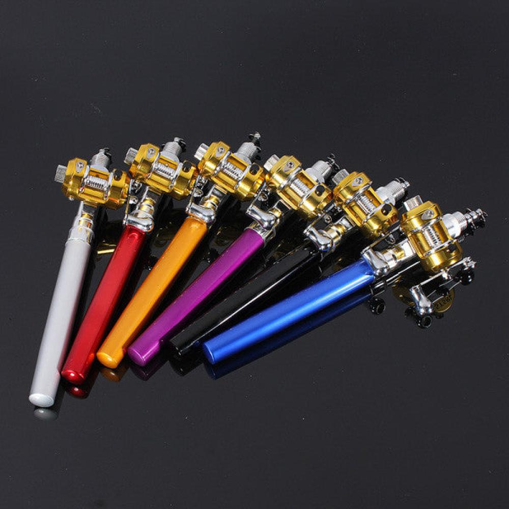 Portable Pocket Pen Shape Aluminum Alloy Fishing Rod Pole Reel Combos