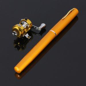 Portable Pocket Pen Shape Aluminum Alloy Fishing Rod Pole Reel Combos