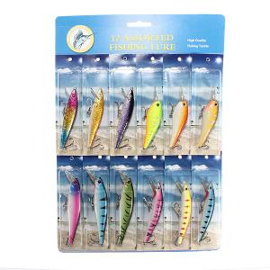 Fishing Lures 12 Kind of PVC Fishing Crankbait Minnow Bass Baits