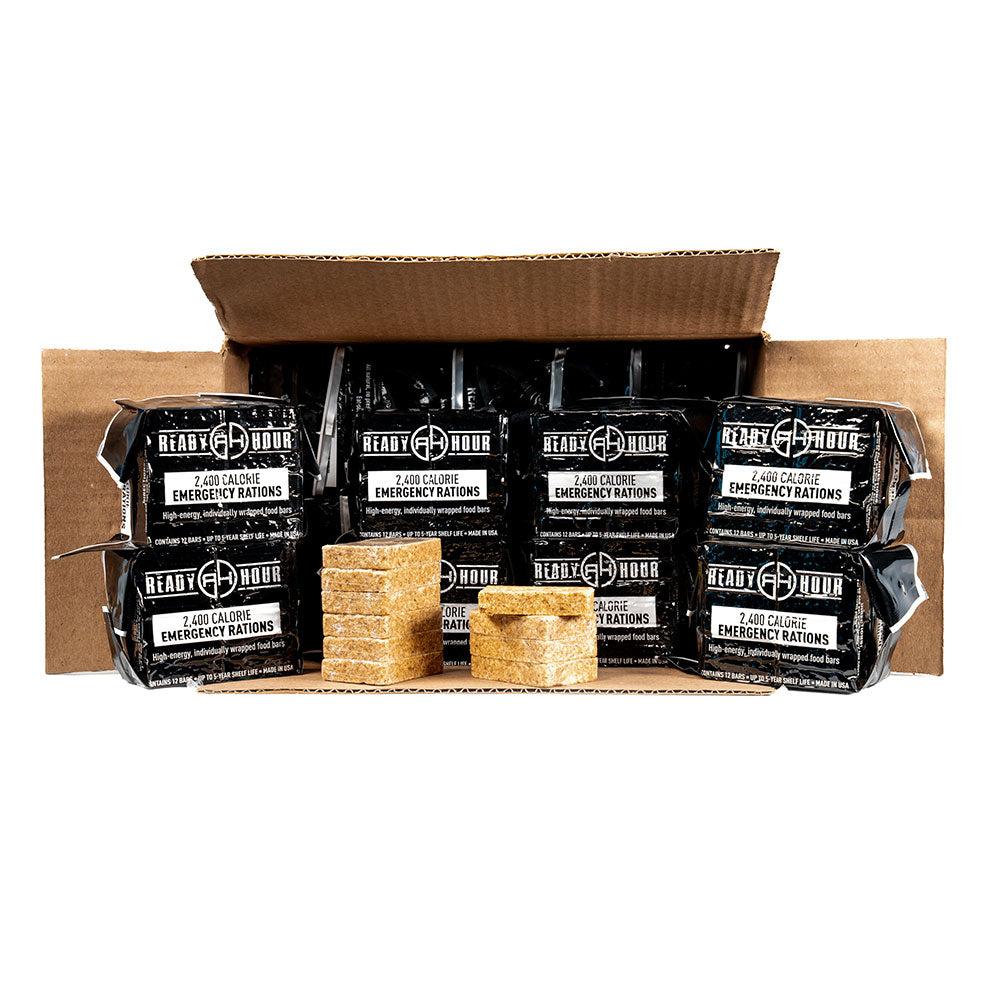 Ready Hour Case Pack:  On-The-Go Emergency Food Ration Bars 2400 Calories (30-Pack)