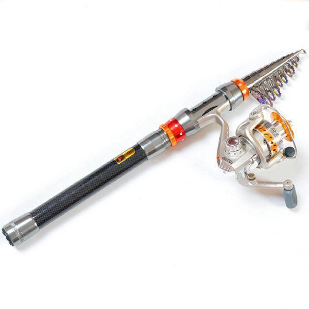 Telescopic Fishing Rod Carbon Spinning Sea Fishing Pole