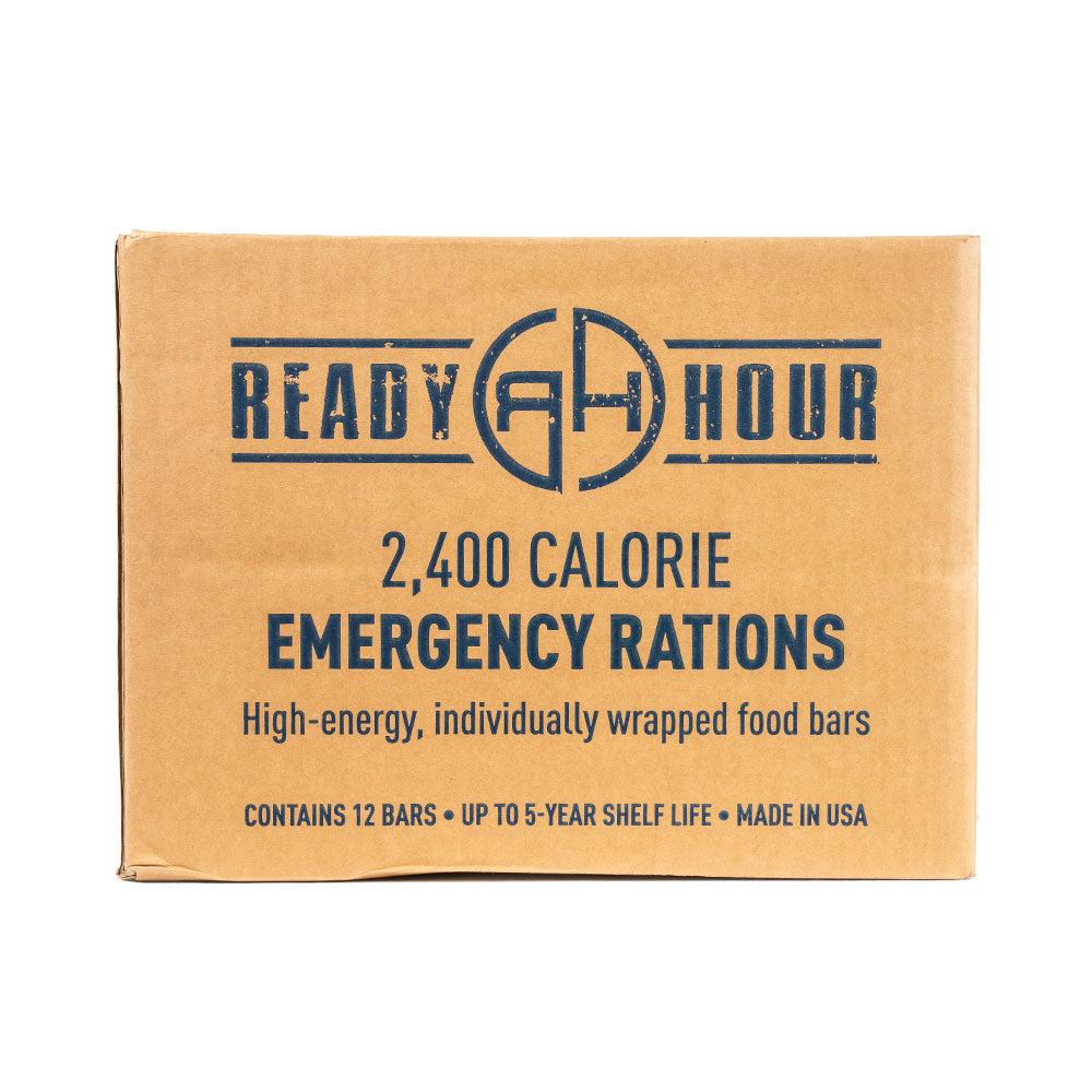 Ready Hour Case Pack:  On-The-Go Emergency Food Ration Bars 2400 Calories (30-Pack)