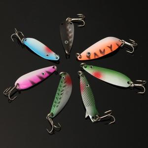 30pcs Assorted Spinner Baits Metal Fishing Lures Fish Hooks Tackle