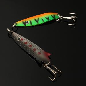 30pcs Assorted Spinner Baits Metal Fishing Lures Fish Hooks Tackle