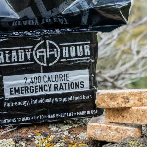 Ready Hour Case Pack:  On-The-Go Emergency Food Ration Bars 2400 Calories (30-Pack)
