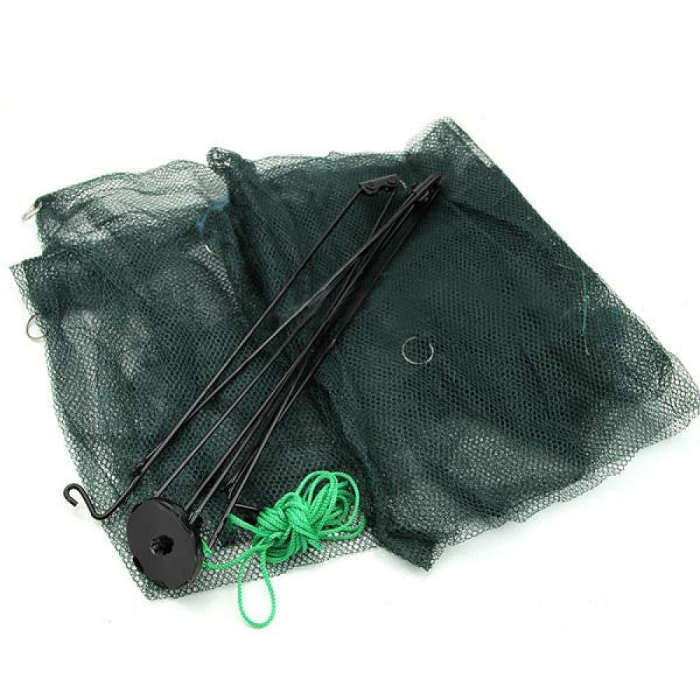 New Folded 80x80cm Folding Crab Fish Minnow Fishing Trap Cast Net