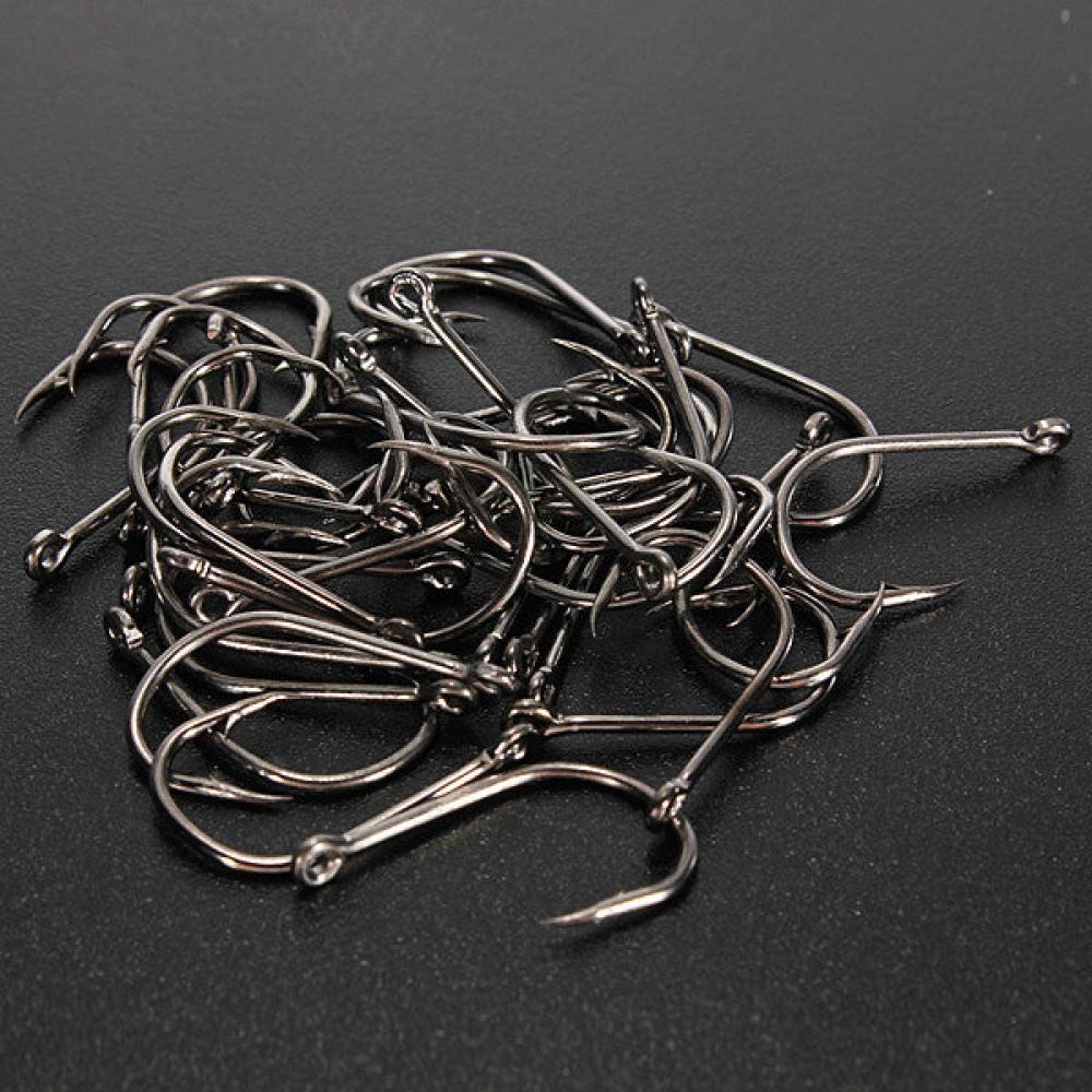 500pcs 10 Sizes Fresh Water Sea Fly Fishing Tackle Hooks With Box