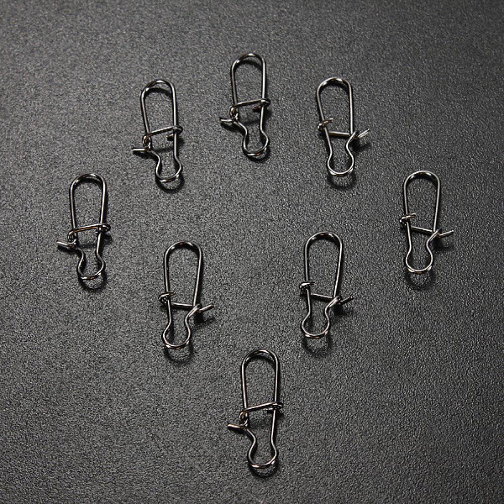 100 Pcs Stainless Swivel Solid Rings Fishing Connector - GhillieSuitShop