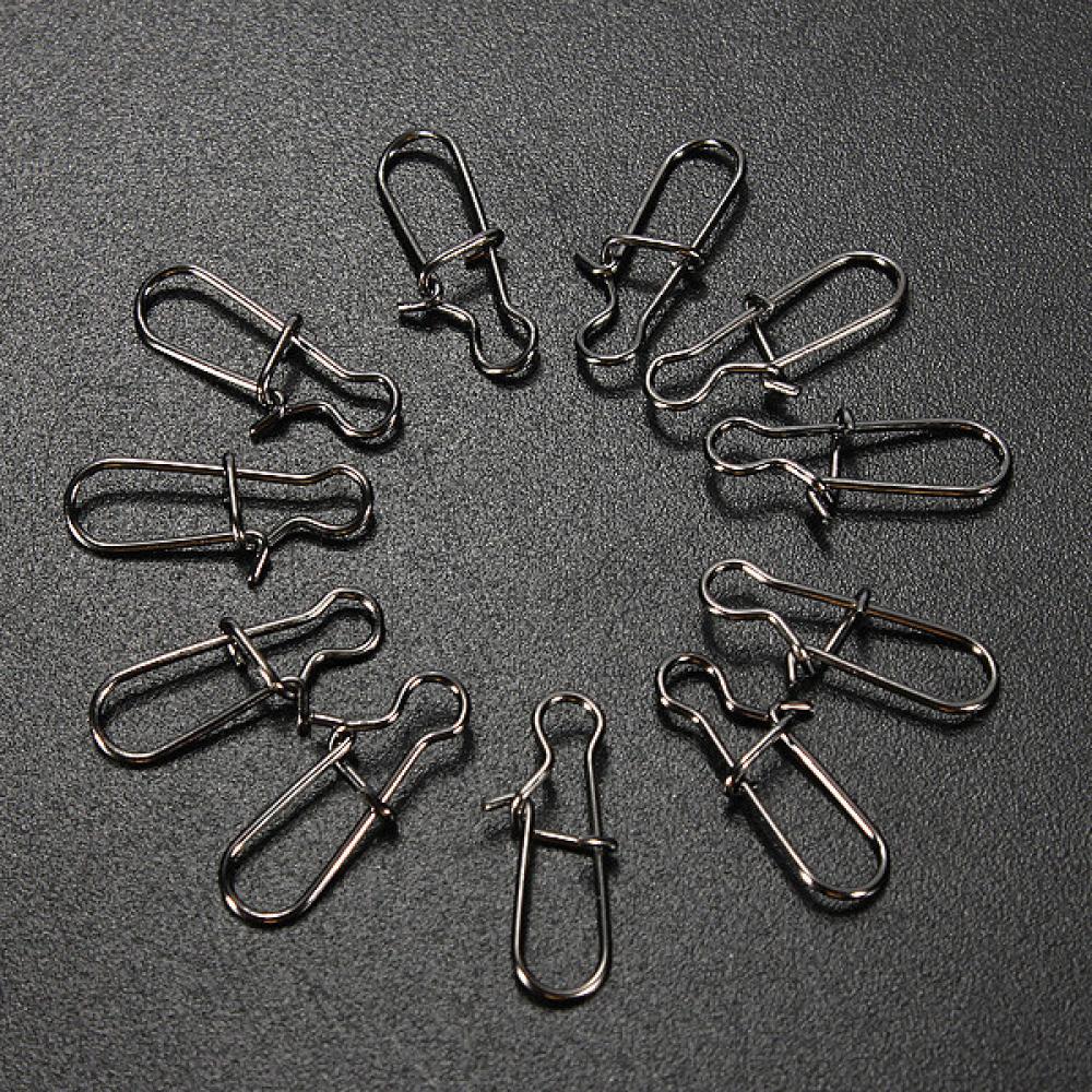 100 Pcs Stainless Swivel Solid Rings Fishing Connector - GhillieSuitShop
