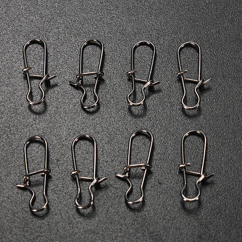 100 Pcs Stainless Swivel Solid Rings Fishing Connector - GhillieSuitShop