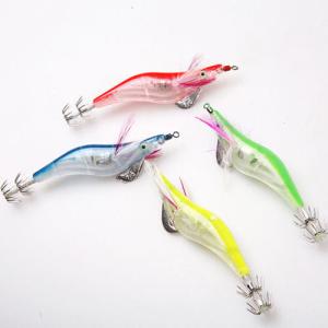Electronic Luminous Shrimp Lure Squid Fishing Jigs Lures Bass Bait