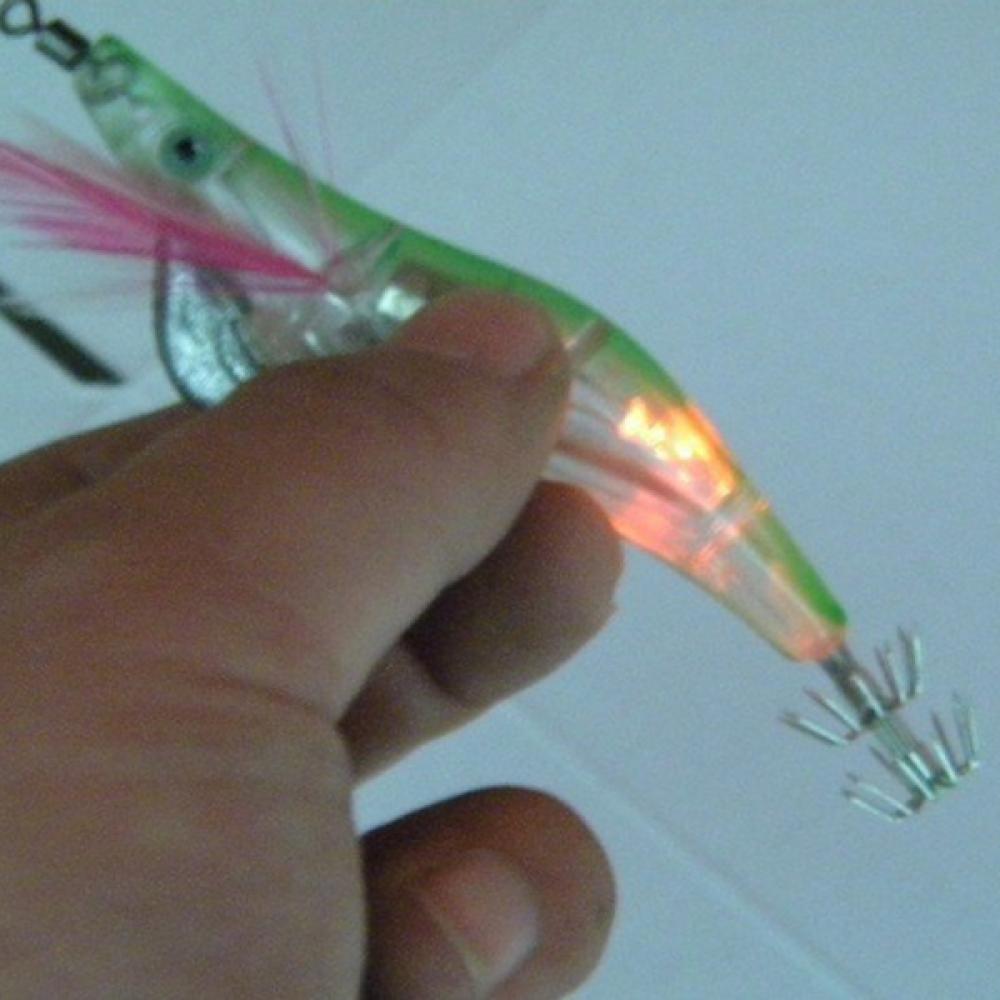 Electronic Luminous Shrimp Lure Squid Fishing Jigs Lures Bass Bait