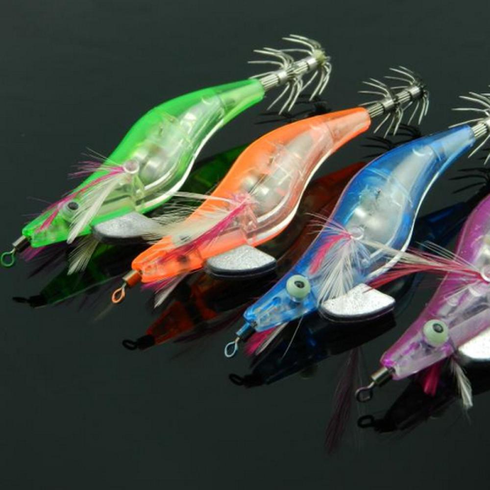 Electronic Luminous Shrimp Lure Squid Fishing Jigs Lures Bass Bait