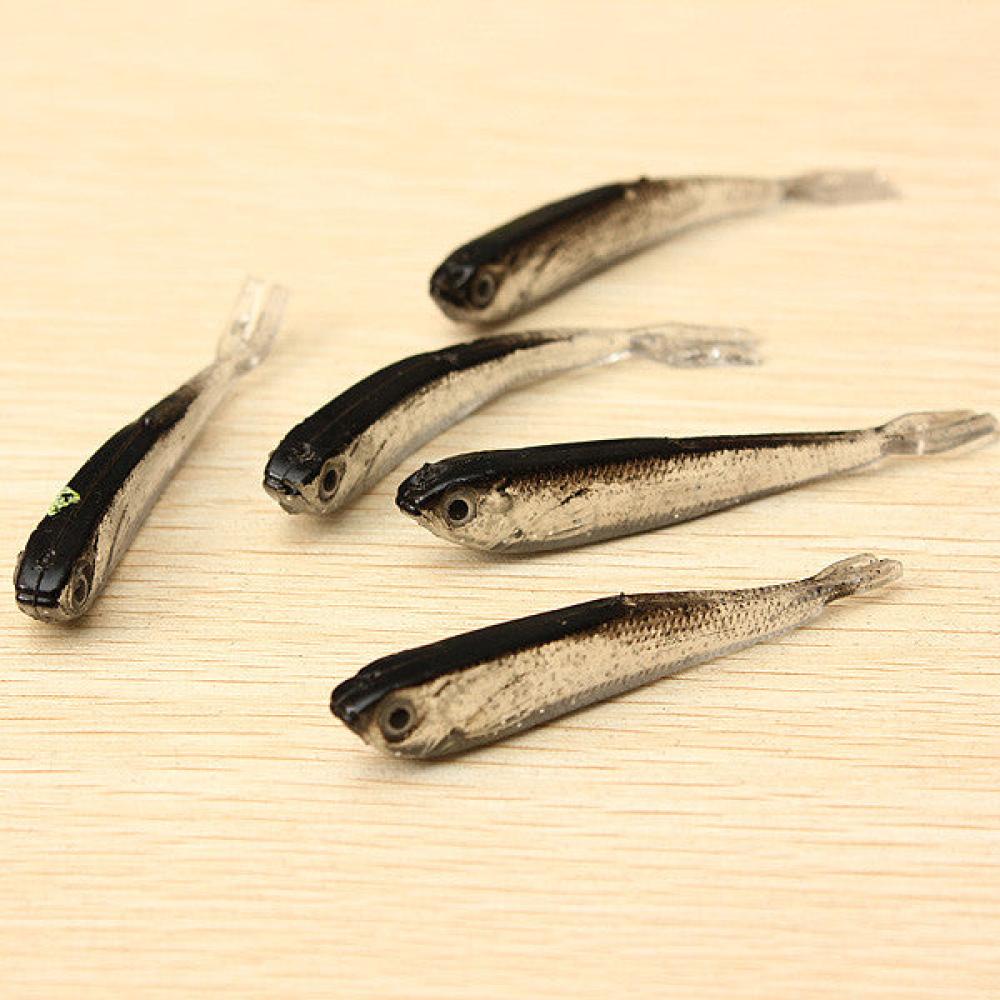 1Set 10PCS Soft Silicone Fishing Lure Bait Freshwater Saltwater