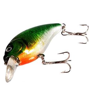 70mm Crankbait Fishing Lures Tackle VCM 3D Eyes Hook Swimbait Baits