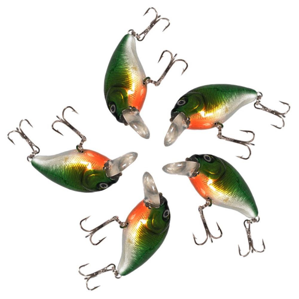 70mm Crankbait Fishing Lures Tackle VCM 3D Eyes Hook Swimbait Baits