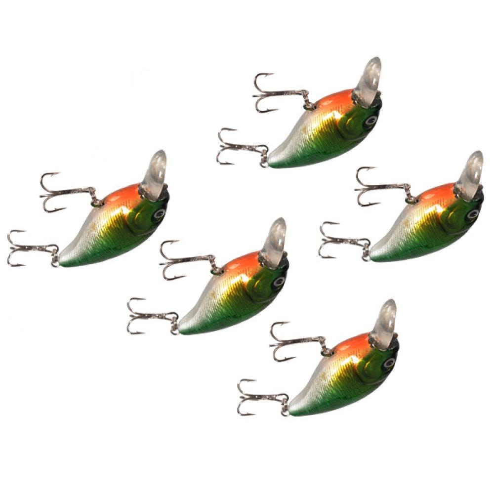 70mm Crankbait Fishing Lures Tackle VCM 3D Eyes Hook Swimbait Baits