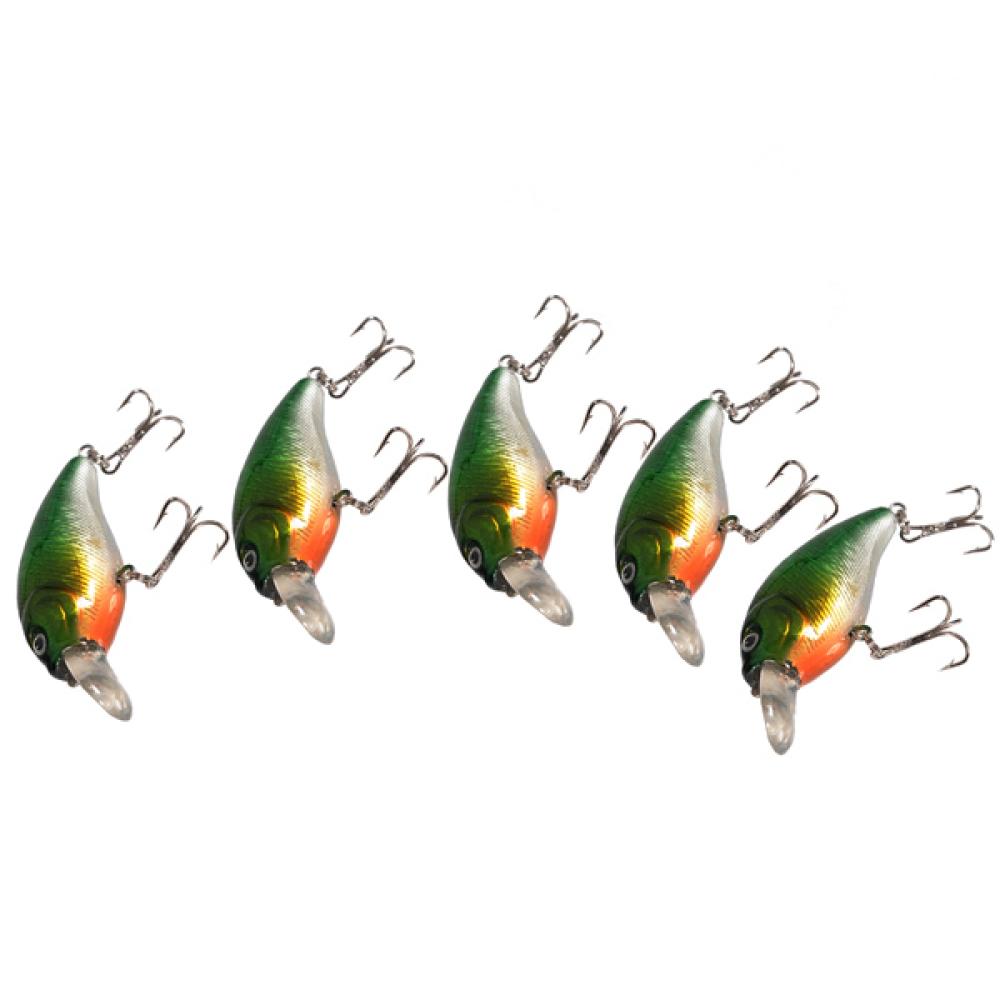 70mm Crankbait Fishing Lures Tackle VCM 3D Eyes Hook Swimbait Baits