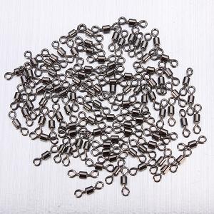 100Pcs Fishing Rolling Swivel Connectors 50LB
