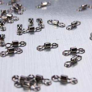 100Pcs Fishing Rolling Swivel Connectors 50LB