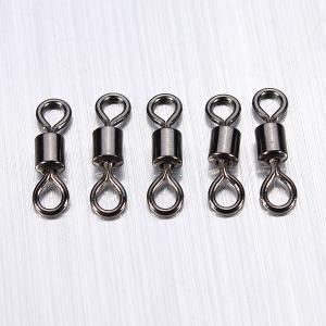100Pcs Fishing Rolling Swivel Connectors 50LB