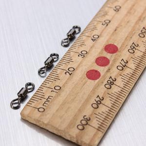 100Pcs Fishing Rolling Swivel Connectors 50LB