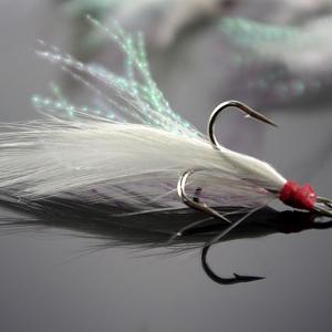 Fishing Treble hooks with Feather Bass hooks #4