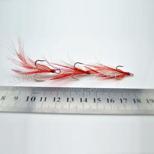 Fishing Treble hooks with Feather Bass hooks #4
