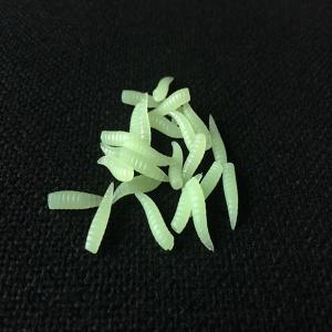 25 Pcs 16MM Soft Silicone Noctilucent Fishing Worms Grub with Taste