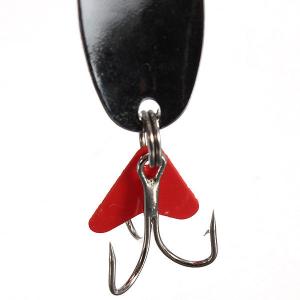 Hard Lure Iron Copper Metal Sequins Bait Lure Bass Spoon Treble Hook