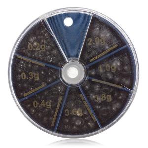 Split Shot Float Reuseable Fishing Angling Lead Sinkers 8 Compartments - GhillieSuitShop