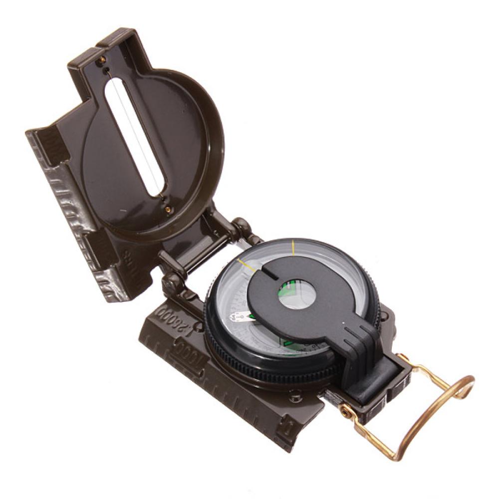 3 In 1 LED Military Marching Outdoor Camping 360 Lensatic Compass