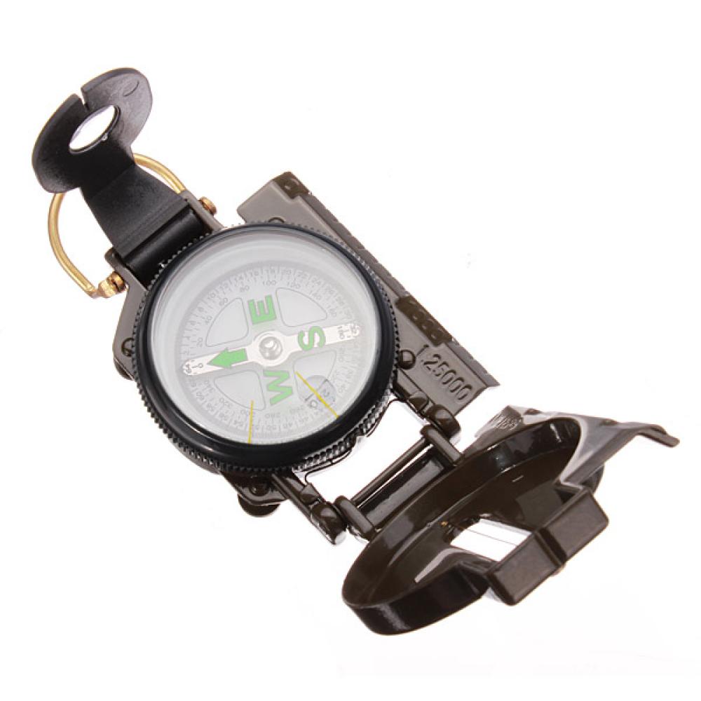 3 In 1 LED Military Marching Outdoor Camping 360 Lensatic Compass