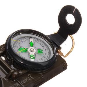 3 In 1 LED Military Marching Outdoor Camping 360 Lensatic Compass