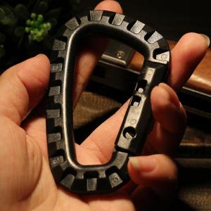 D-Ring Strong Carabiner Snap Keychain Tactical Backpack Hanging Hook