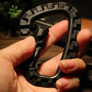 D-Ring Strong Carabiner Snap Keychain Tactical Backpack Hanging Hook