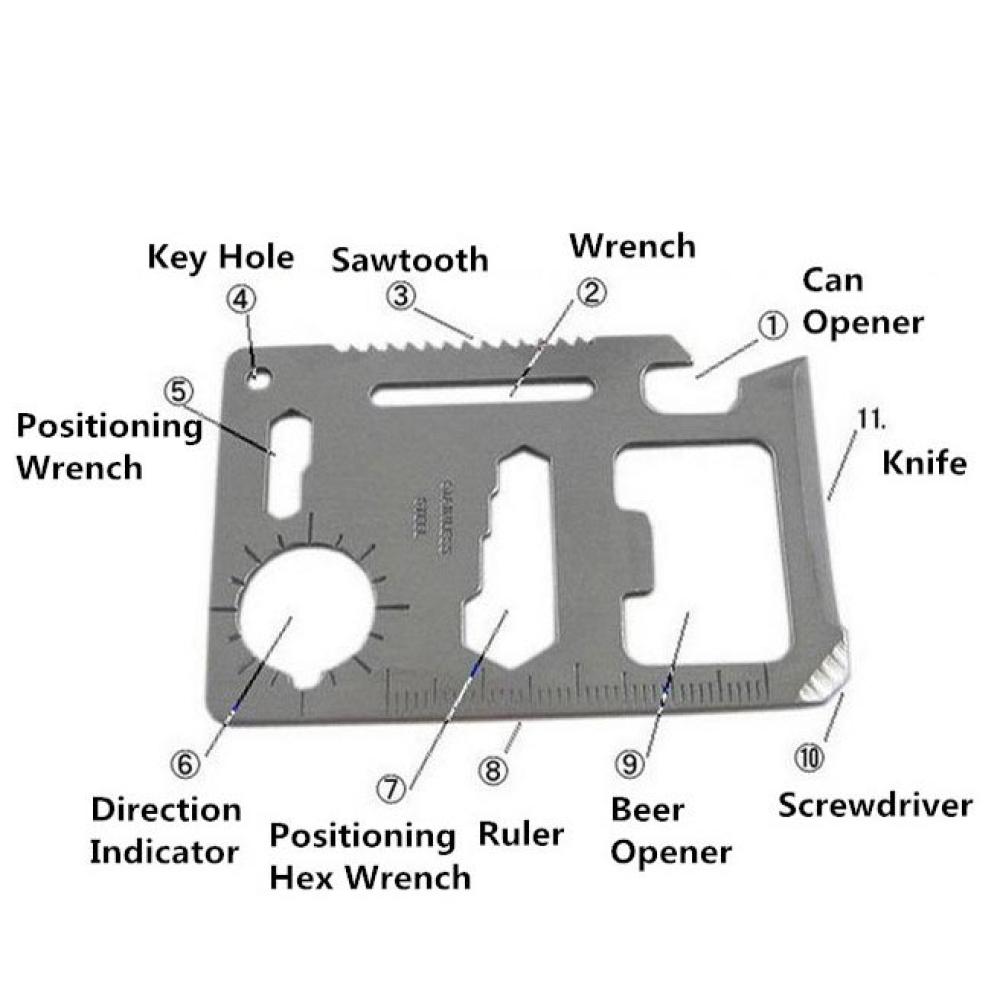 Tactical Army Knife Card Life-saving Multifunctional Tool Card Outdoor