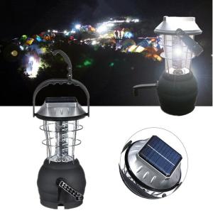Outdoor Solar 36LEDS Hand Crank Dynamo Camping Lantern Light Lamp