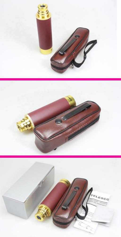 25x30 High Mag Portable Telescope Night Vision Pirate Lens Barrel With Briefcase