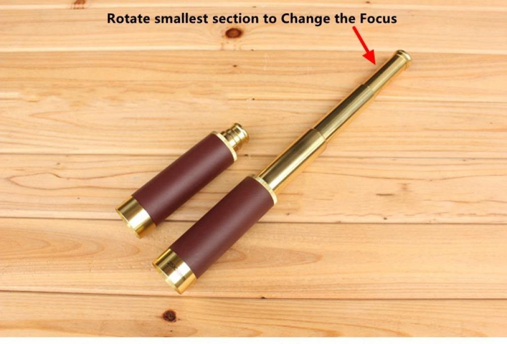 25x30 High Mag Portable Telescope Night Vision Pirate Lens Barrel With Briefcase