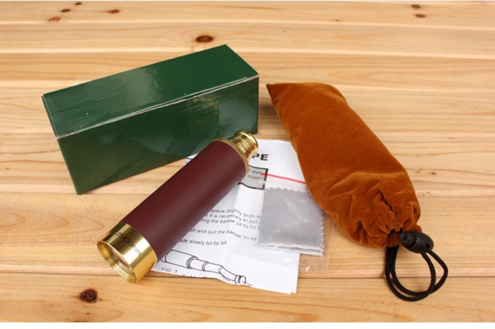 25x30 High Mag Portable Telescope Night Vision Pirate Lens Barrel With Briefcase