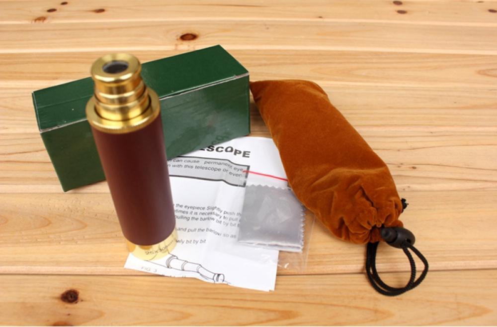 25x30 High Mag Portable Telescope Night Vision Pirate Lens Barrel With Briefcase