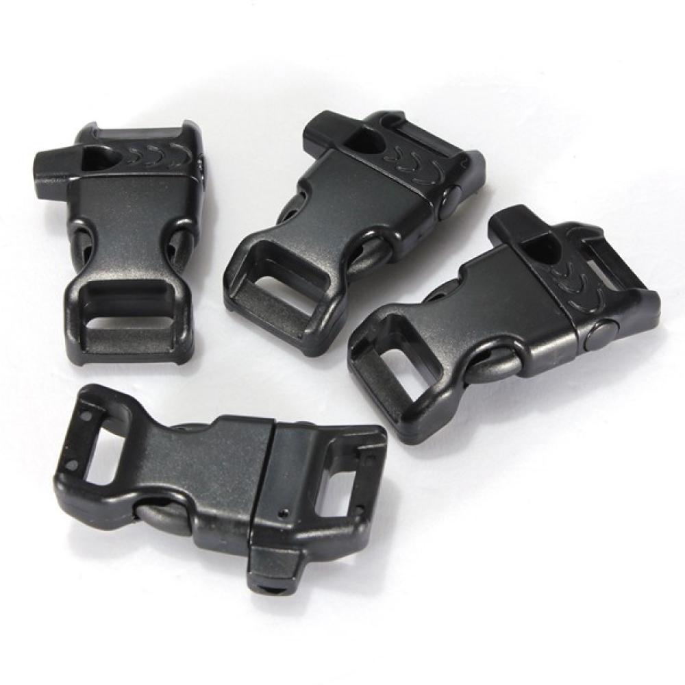 100 Curved Whistle Release Buckles for Paracord Bracelets Webbing Straps